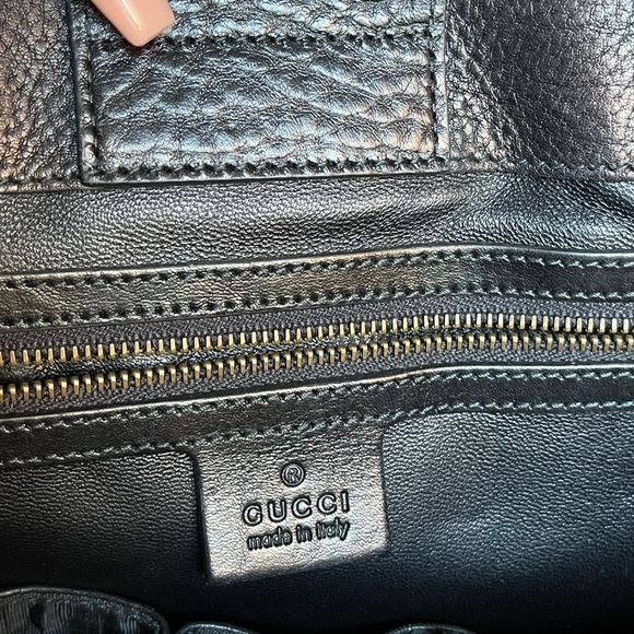 🔥VINTAGE🔥GUCCI Python Medium GG Running Tote Black - Picture 10 of 10